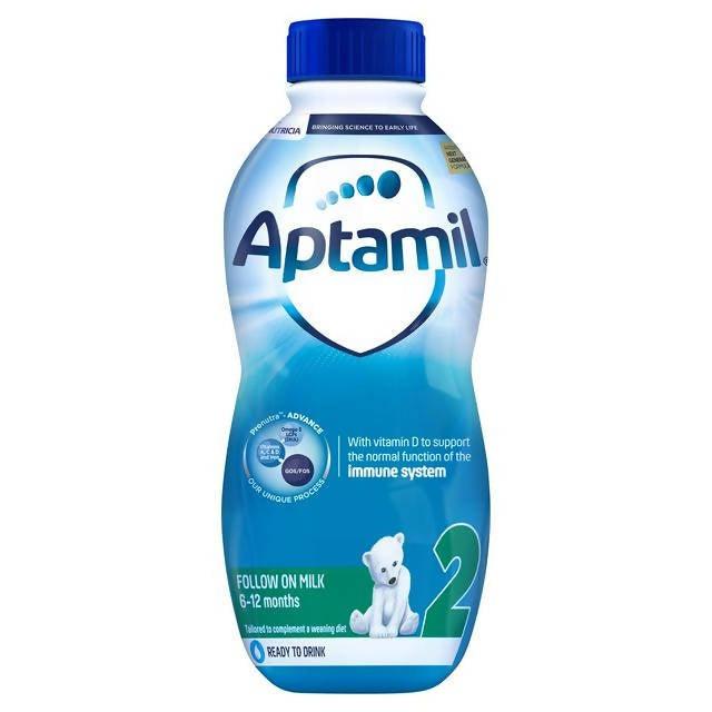 Aptamil 2 Follow On Milk Ready To Feed Liquid 1L baby milk & drinks Sainsburys   