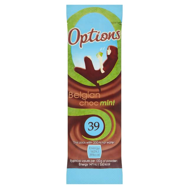 Options Single Sachet Mint 11g Hot chocolate & milky drinks Sainsburys   