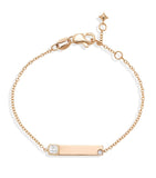 Rose Gold And Diamond Name Bracelet GOODS Harrods   