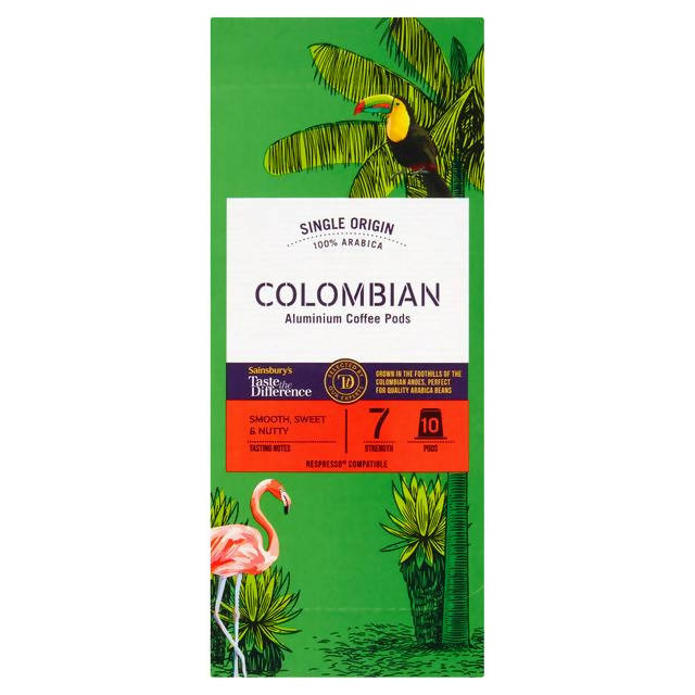 Sainsbury's Colombian Coffee Pods, Taste the Difference x10 52g