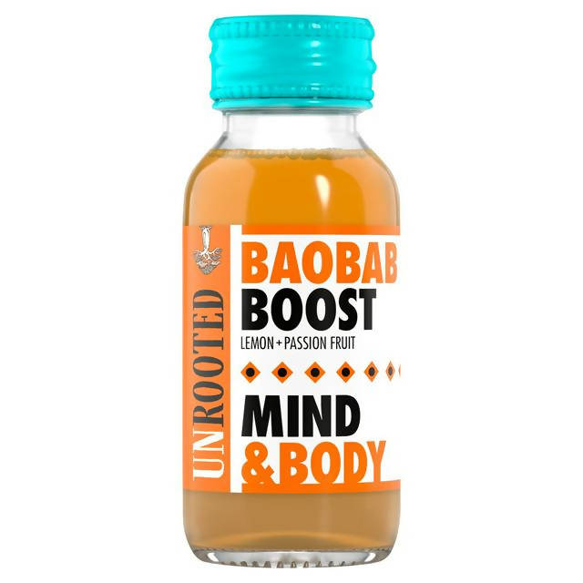 Unrooted Baobab Boost Lemon + Passion Fruit Shot 60ml All Sainsburys   