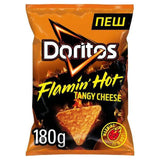 Doritos Flamin' Hot Tangy Cheese Sharing Tortilla Chips Crisps 180g Sharing crisps Sainsburys   