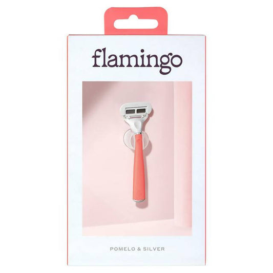 Flamingo 5 Blade Razor Pomelo & Silver women's shaving Sainsburys   