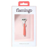 Flamingo 5 Blade Razor Pomelo & Silver women's shaving Sainsburys   