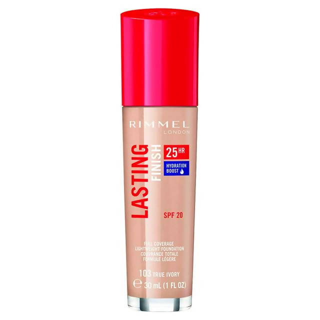 Rimmel London Lasting Finish 25HR with Comfort Serum SPF 20 103 True Ivory 30ml