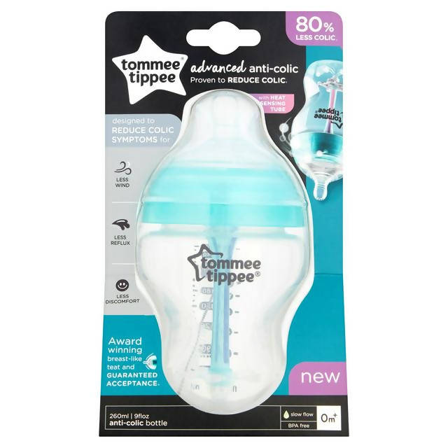 Tommee Tippee Advanced Anti-Colic Baby Bottle Slow Flow 0m+ 260ml