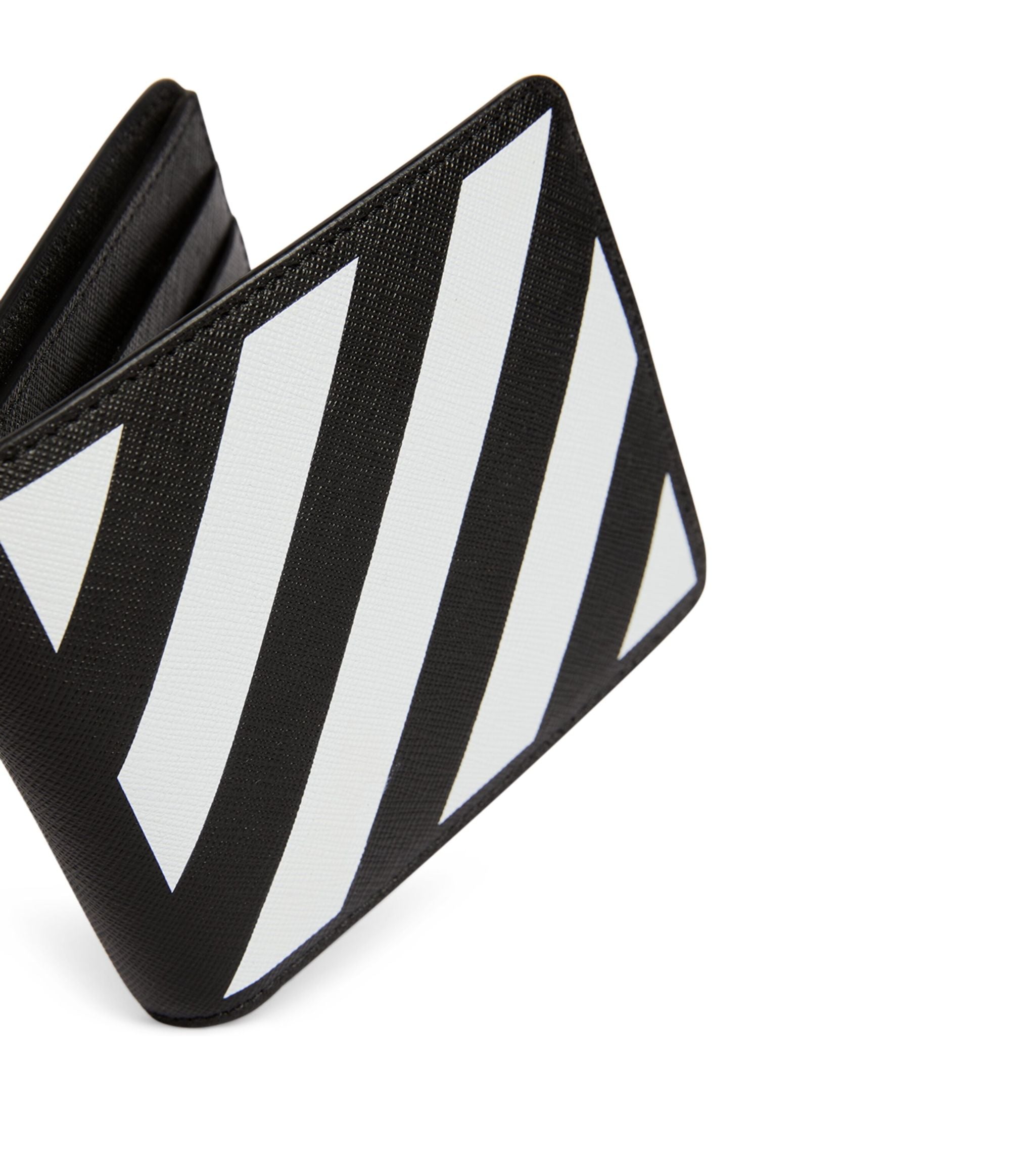 Leather Diagonals Bifold Wallet Miscellaneous Harrods   