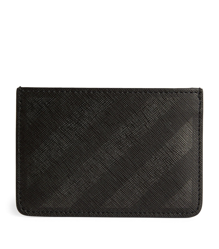 Leather Diagonals Card Holder