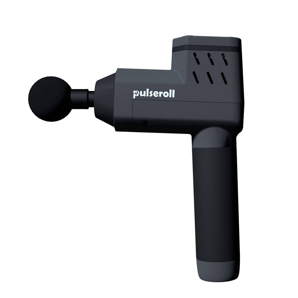 Pulseroll Percussion Massage Gun with Travel Case, Grey