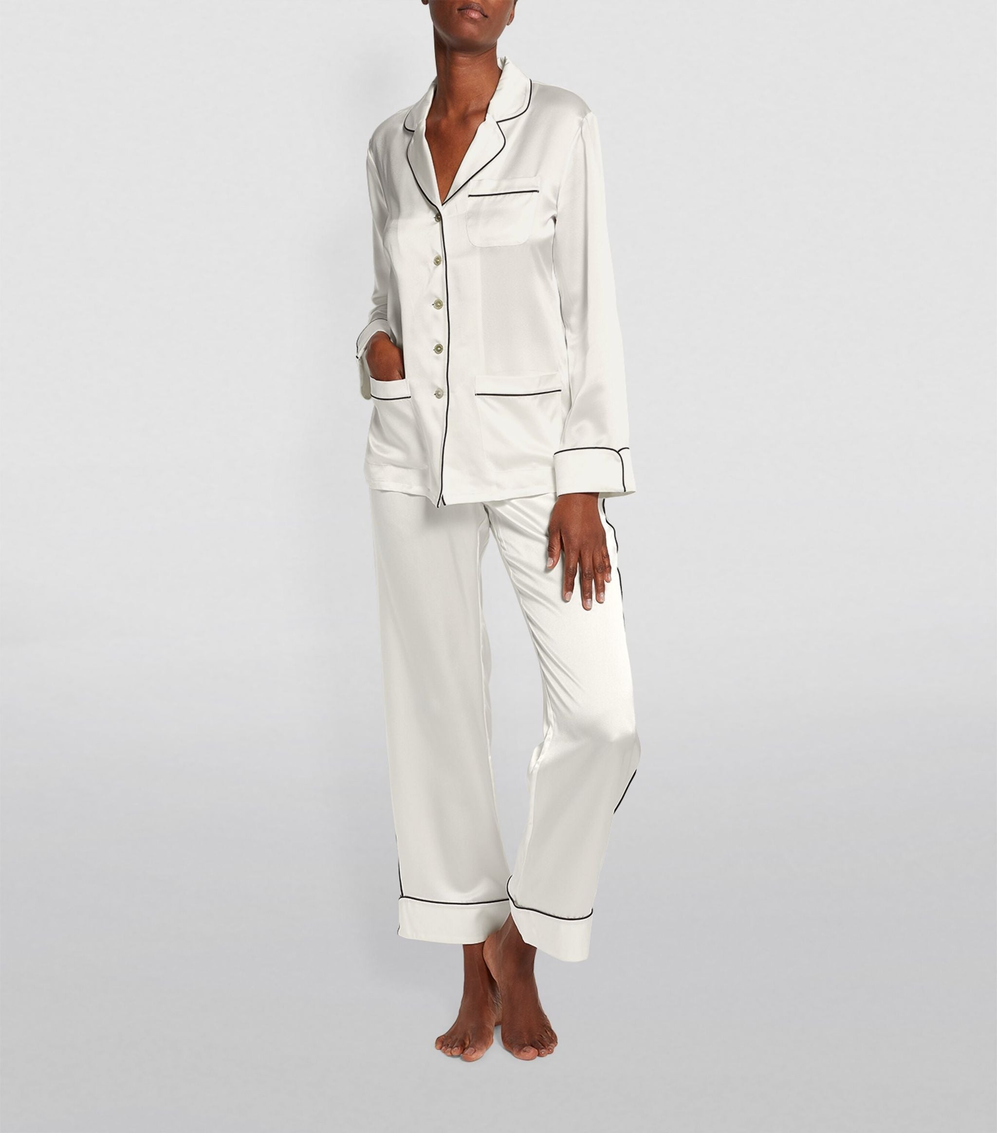 Silk Coco Pyjama Set GOODS Harrods   