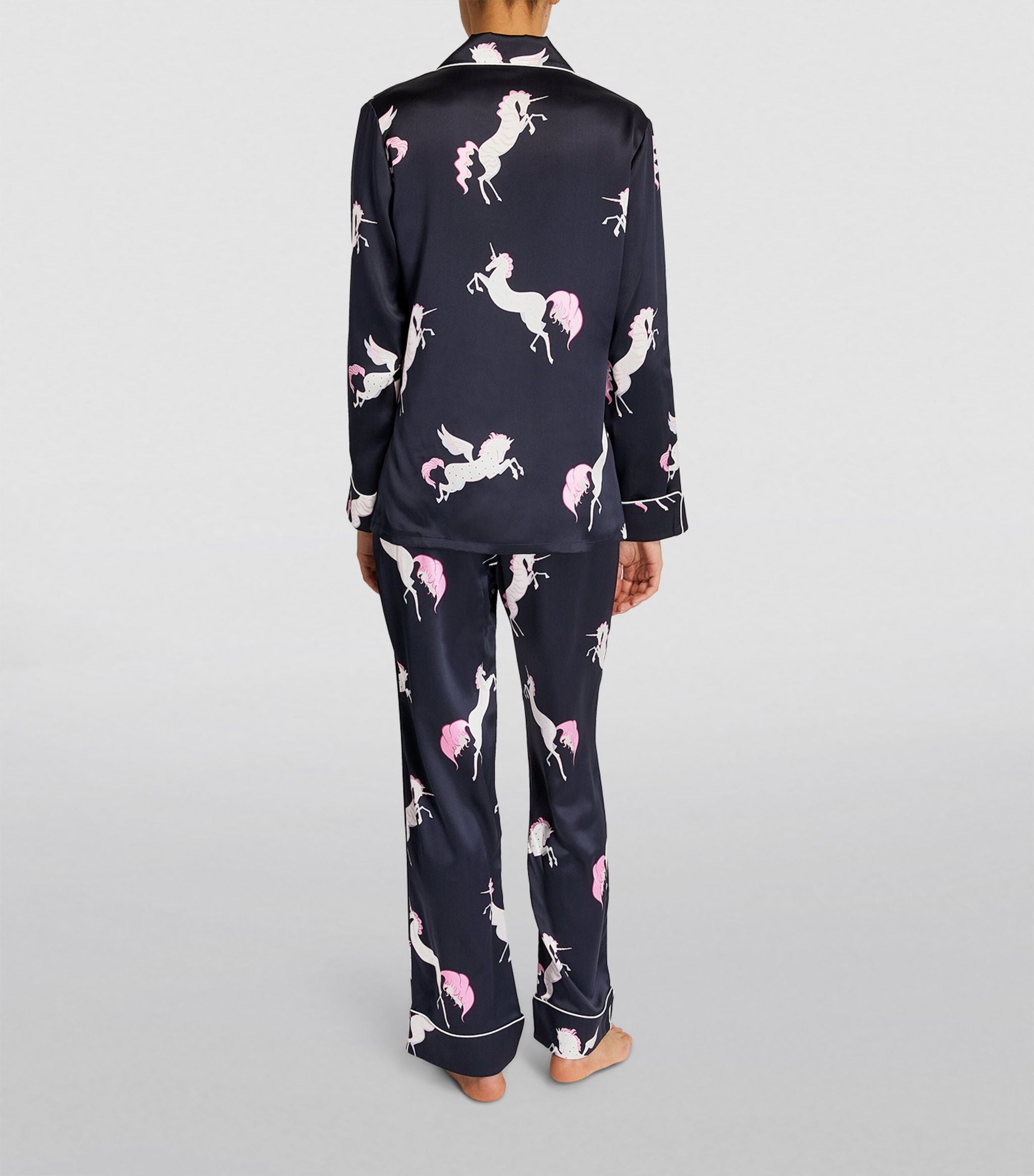 Silk Lila Pyjama Set GOODS Harrods   