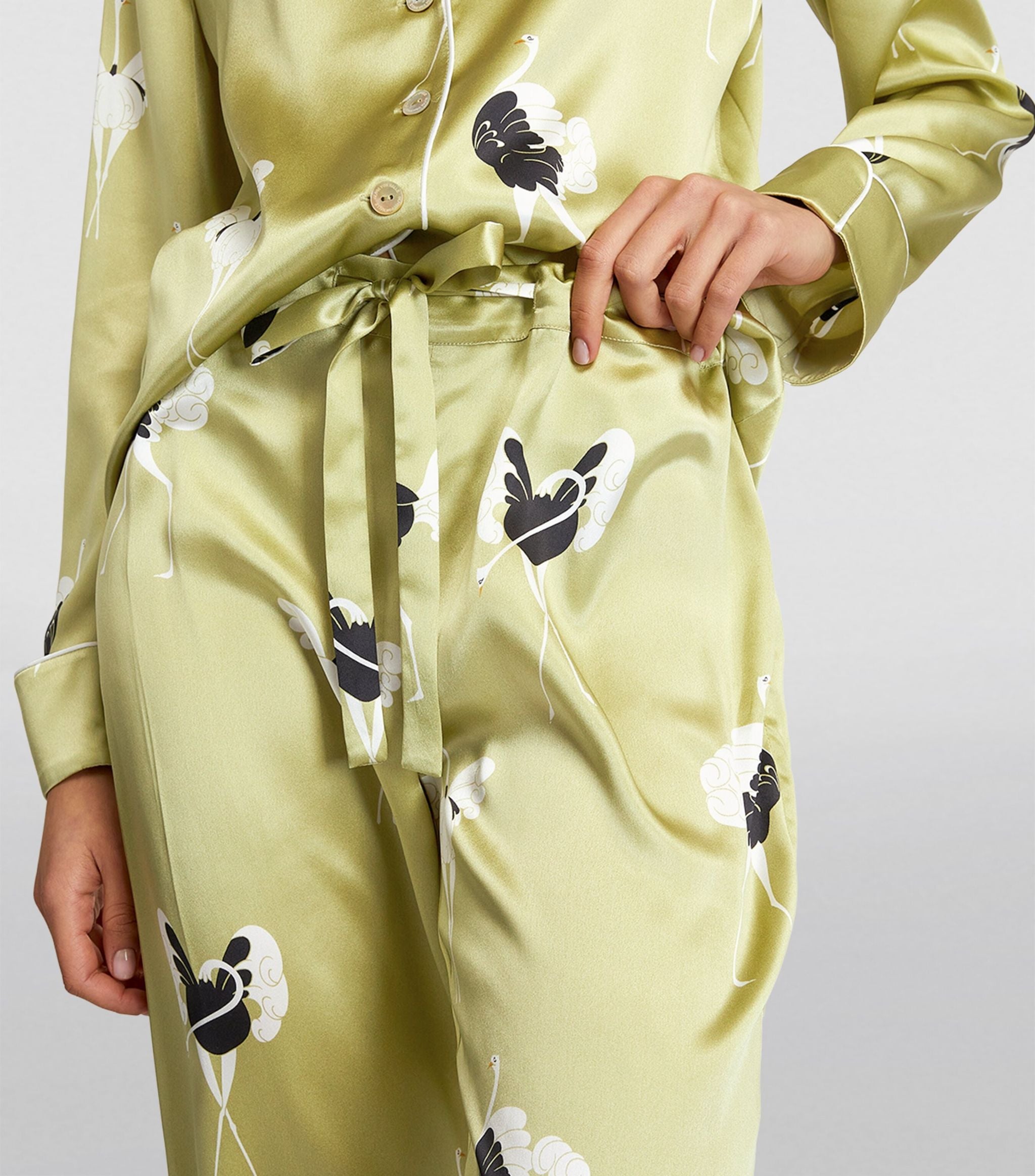 Silk Lila Pyjama Set GOODS Harrods   