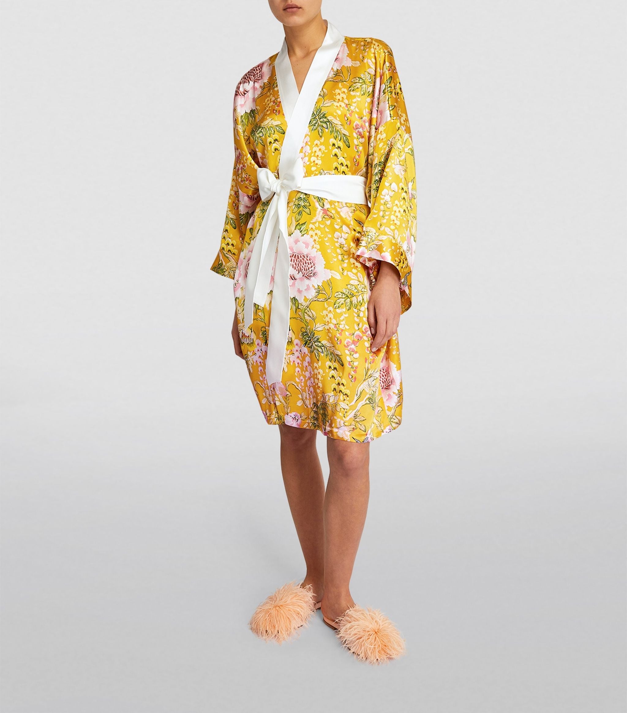 Silk Short Mimi Robe GOODS Harrods   