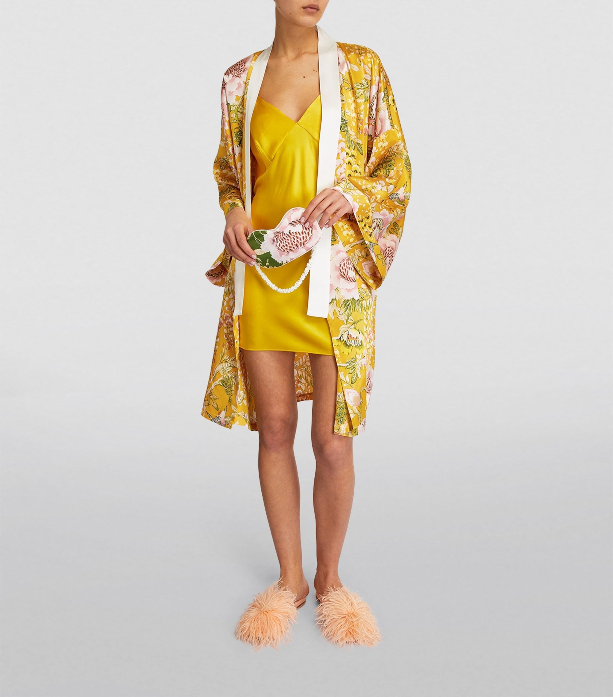 Silk Short Mimi Robe GOODS Harrods   