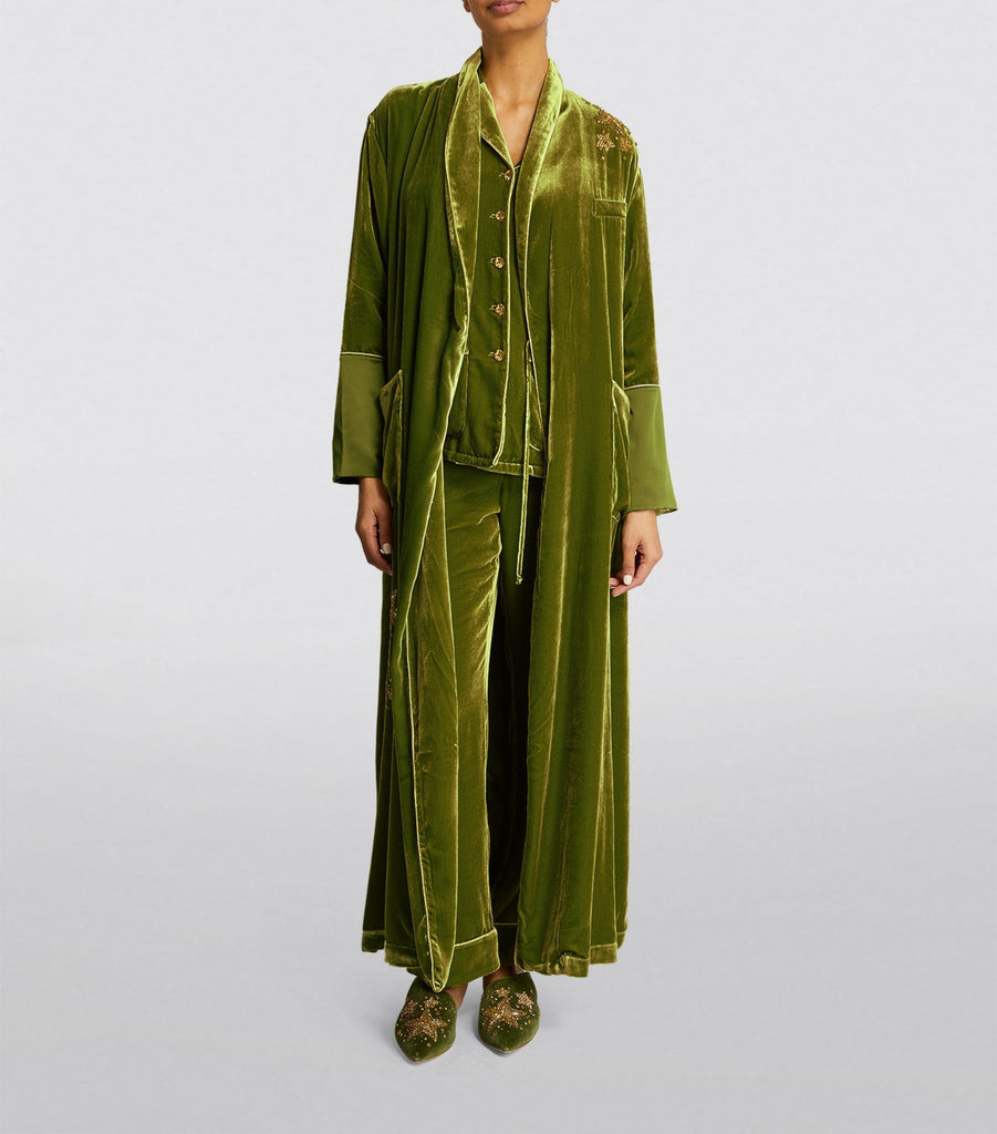 Velvet Embellished Capability Robe