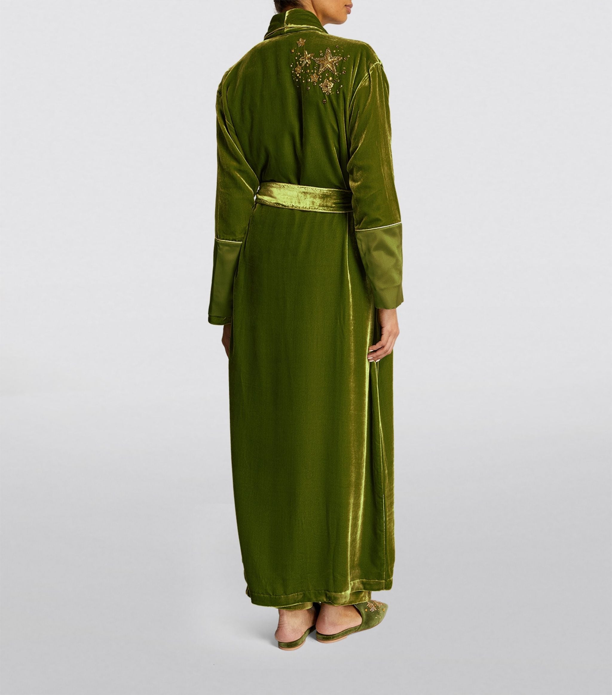 Velvet Embellished Capability Robe Miscellaneous Harrods   