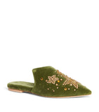 Velvet Embellished Contessa Slippers GOODS Harrods   