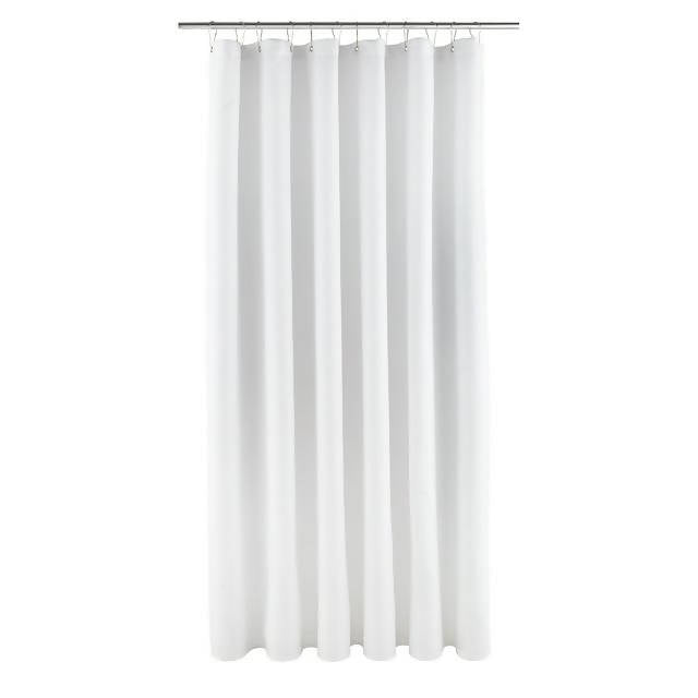 Home white waffle shower curtain GOODS Sainsburys   