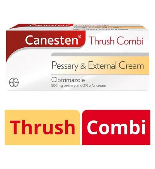 Canesten Thrush Combi Pessary & External Cream, 2 pack Pharmacy Costco UK   