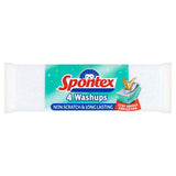 Spontex Washups Non Scratch Sponge Scourer x4 - McGrocer