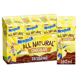 Nesquik All Natural Chocolate Milk Drink Multipack 3x180ml Hot chocolate & milky drinks Sainsburys   