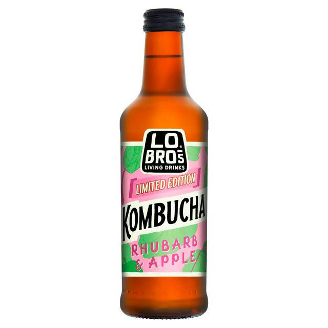 Lo Bros Living Drinks Limited Edition Organic Kombucha Rhubarb & Apple 330ml