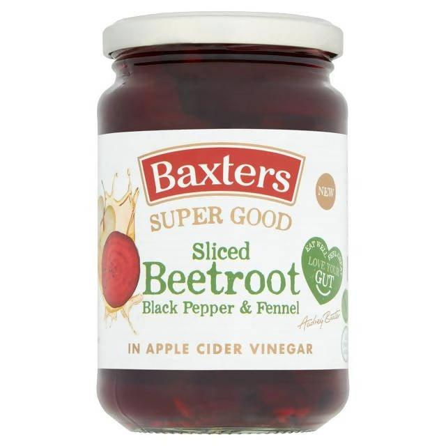 Baxters Super Good Sliced Beetroot in Apple Cider Vinegar 340g Chutneys pickle & relishes Sainsburys   