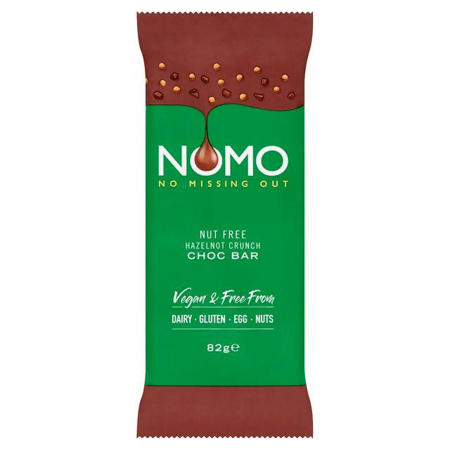 NOMO Vegan & Free From Nut Free Hazelnot Chocolate Bar 82g