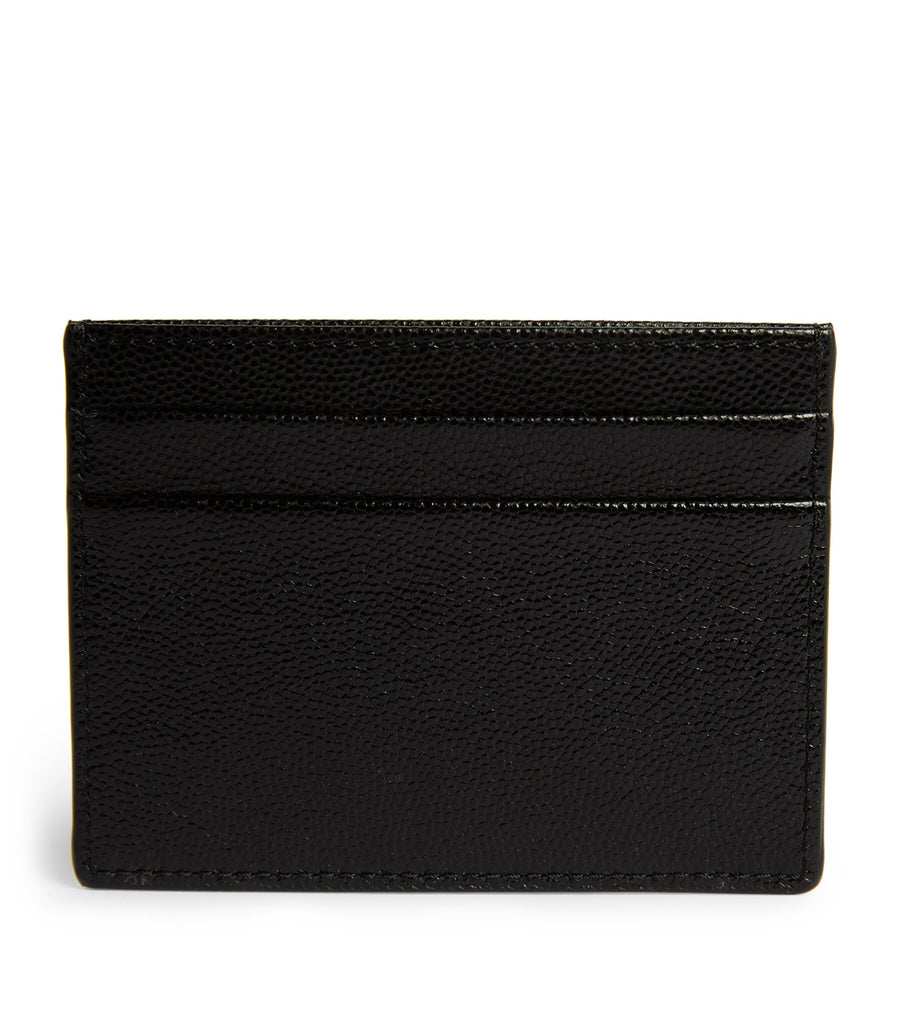 Caviar Leather Logo Card Holder