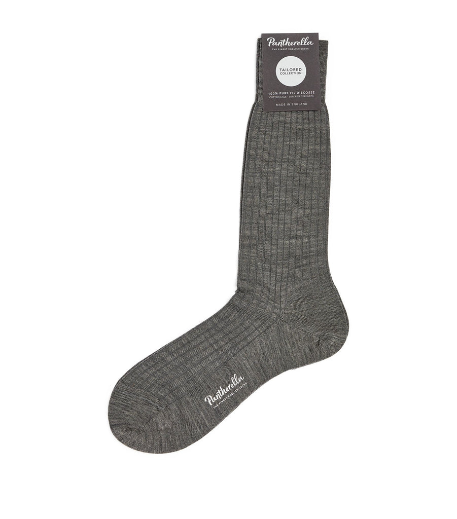 Wool-Blend Ribbed Socks