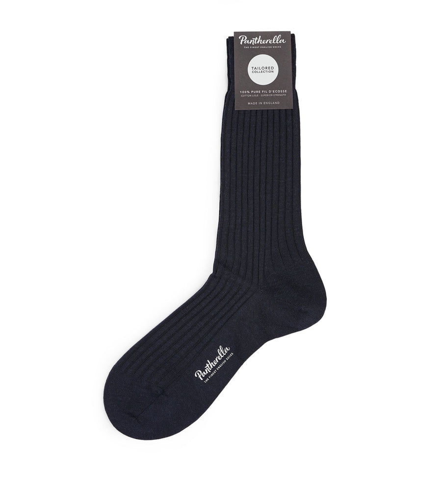 Wool-Blend Ribbed Socks