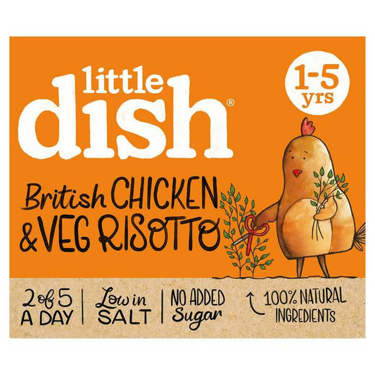 Little Dish British Chicken & Veg Risotto 200g baby meals Sainsburys   