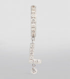 White Gold and Diamond Piercings Alphabet Single Drop Earring GOODS Harrods   