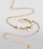 Yellow Gold, Diamond and Pearl Perlée Bracelet GOODS Harrods   