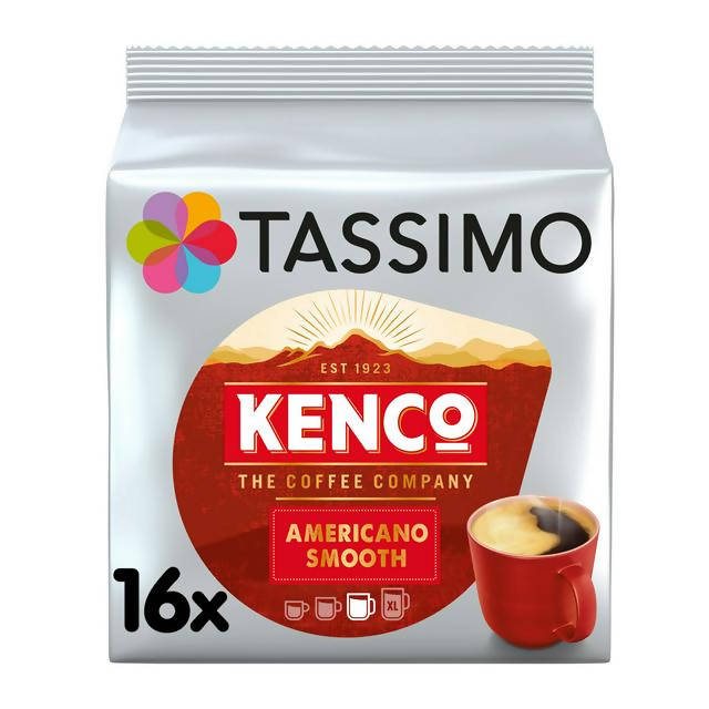 Tassimo Kenco Americano Smooth Coffee Pods x16 - McGrocer
