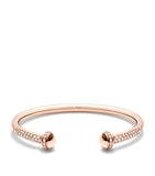 Rose Gold and Diamond Possession Open Bangle GOODS Harrods   