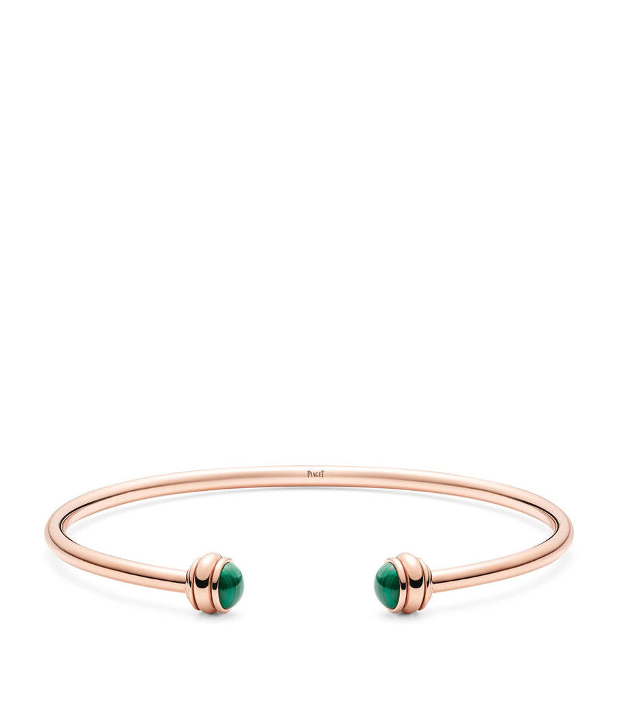 Rose Gold and Malachite Possesion Bangle