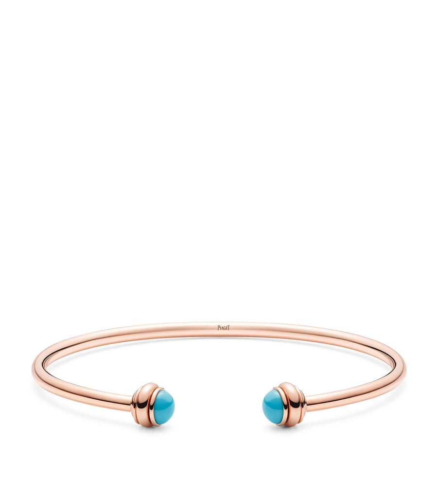 Rose Gold and Turquoise Possession Bangle