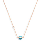 Rose Gold, Diamond and Turquoise Bead Possession Pendant Necklace GOODS Harrods   