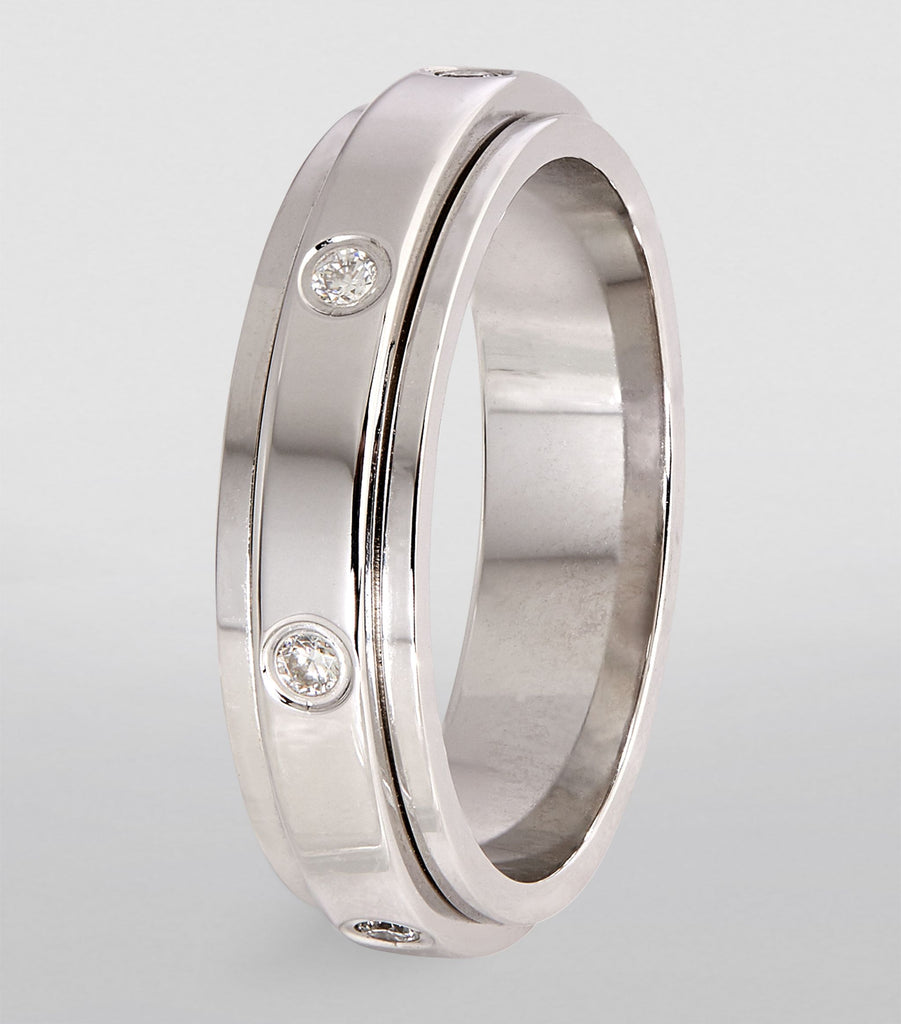 White Gold and 7 Diamonds Possession Wedding Ring