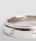 White Gold and 7 Diamonds Possession Wedding Ring GOODS Harrods   