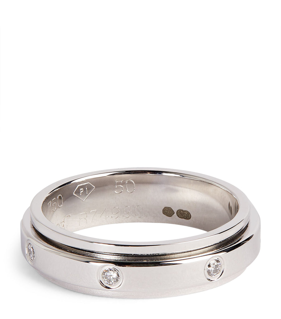 White Gold and 7 Diamonds Possession Wedding Ring