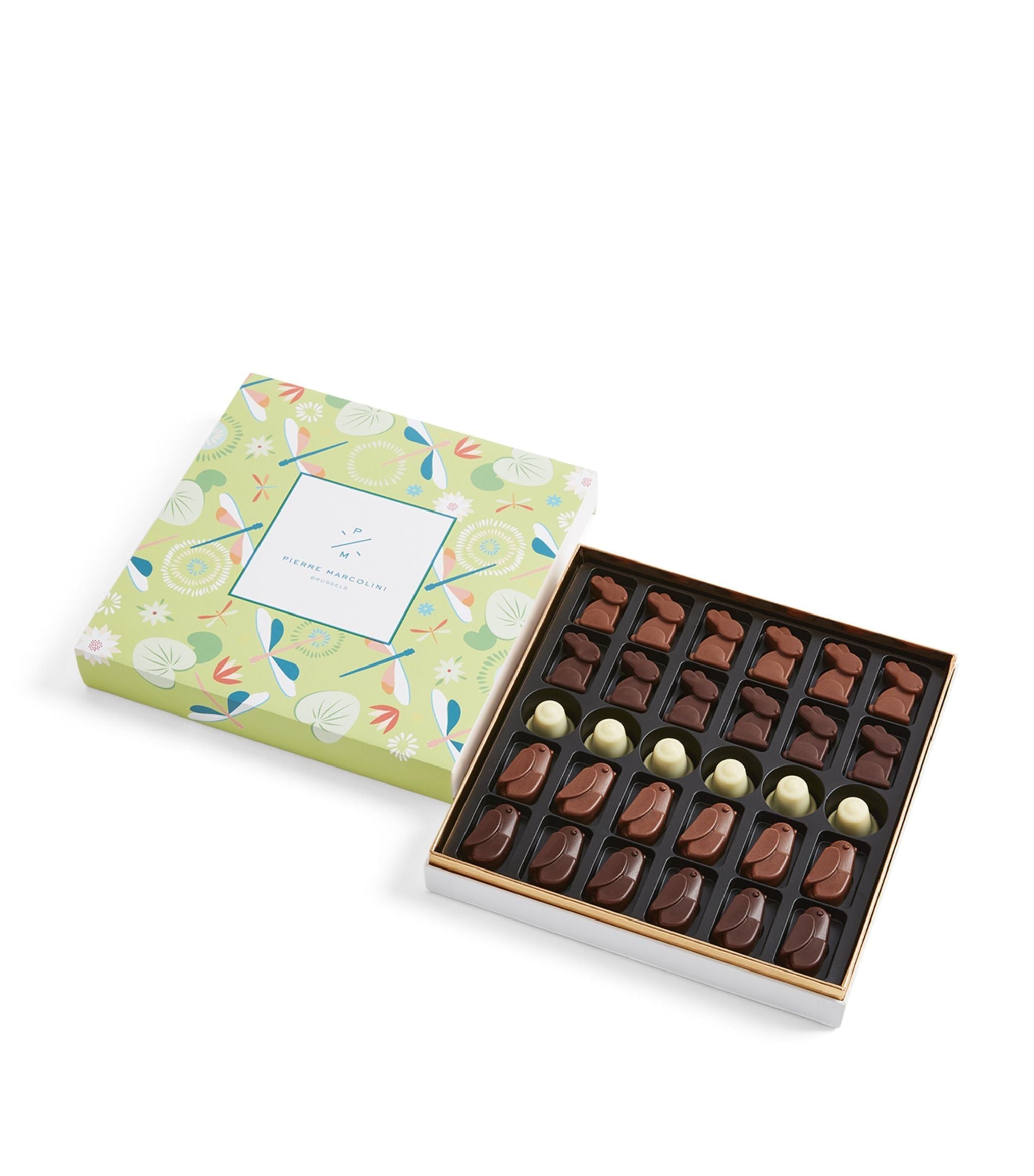 Milk, White and Dark Chocolate 30-Piece Malline Animals Selection Box (189g) GOODS Harrods   