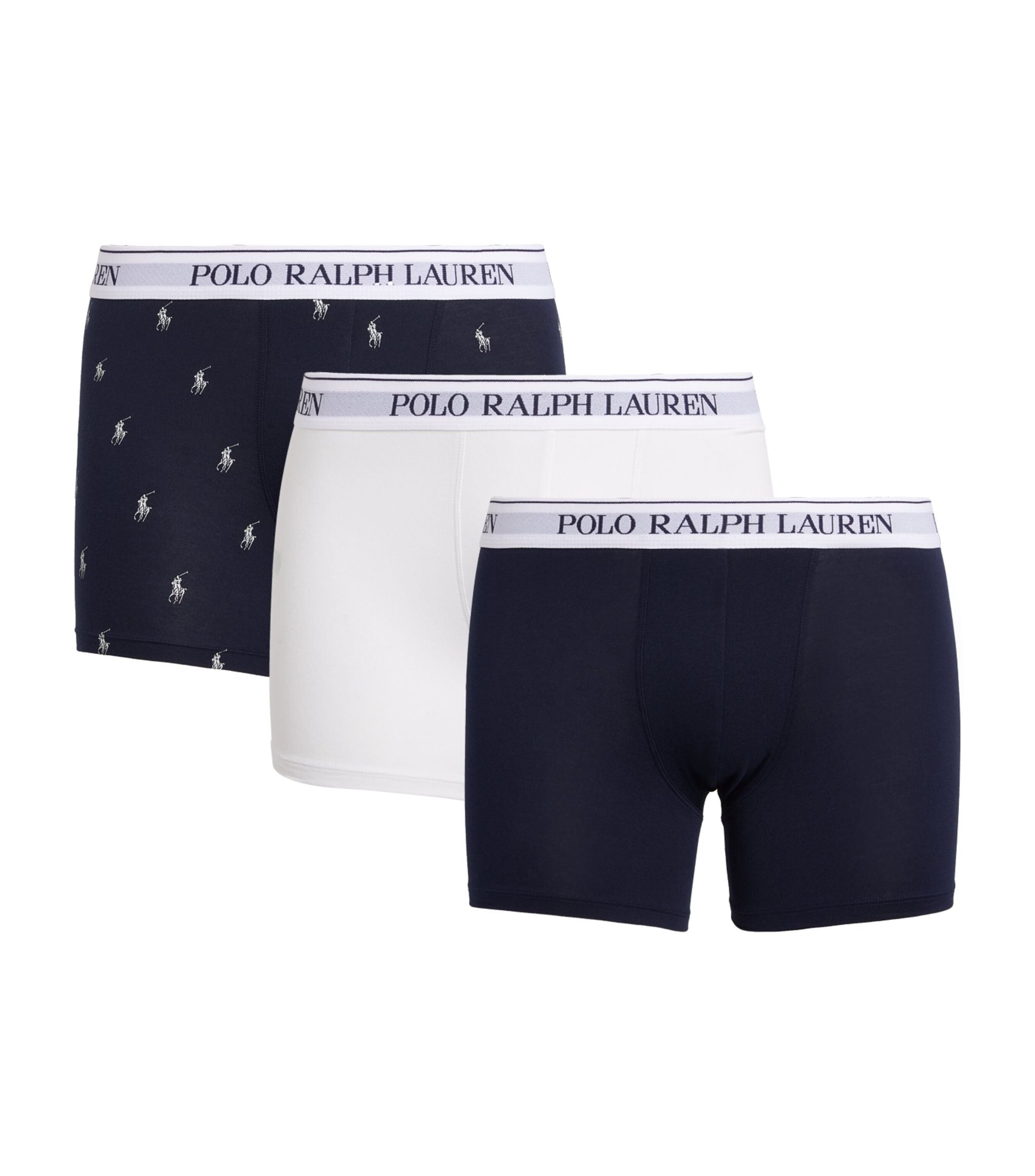 Stretch-Cotton Printed Boxer Briefs (Pack of 3) GOODS Harrods   