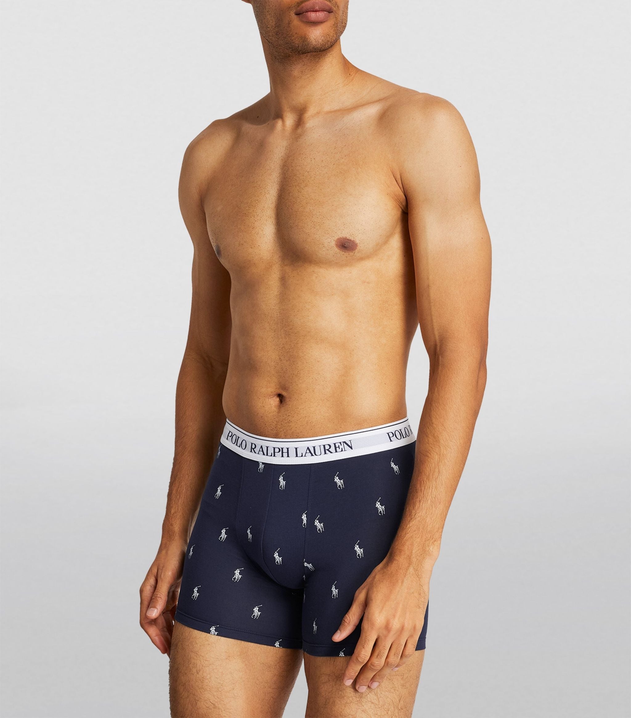 Stretch-Cotton Printed Boxer Briefs (Pack of 3) GOODS Harrods   