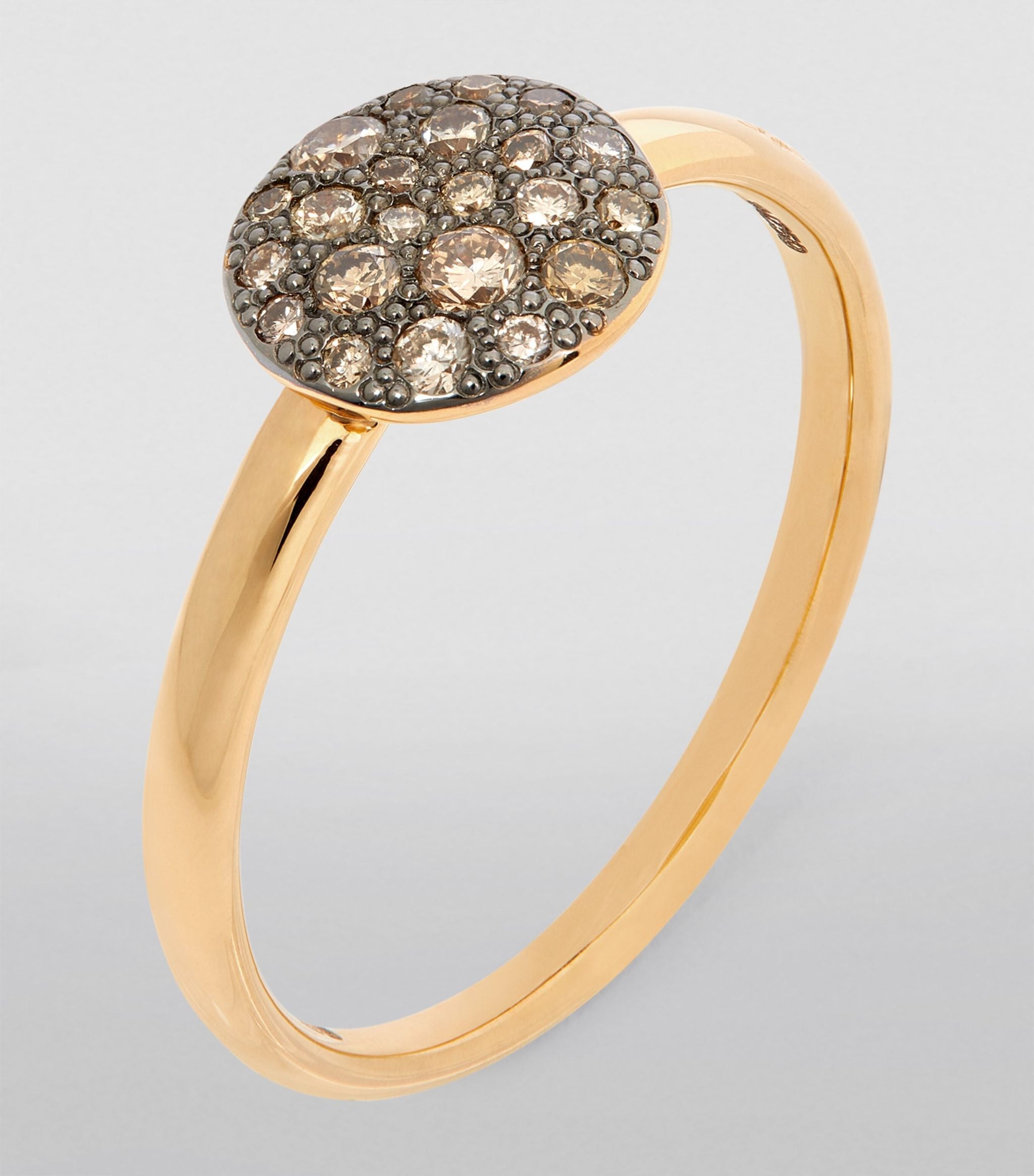 Rose Gold and Diamond Sabbia Ring Miscellaneous Harrods   