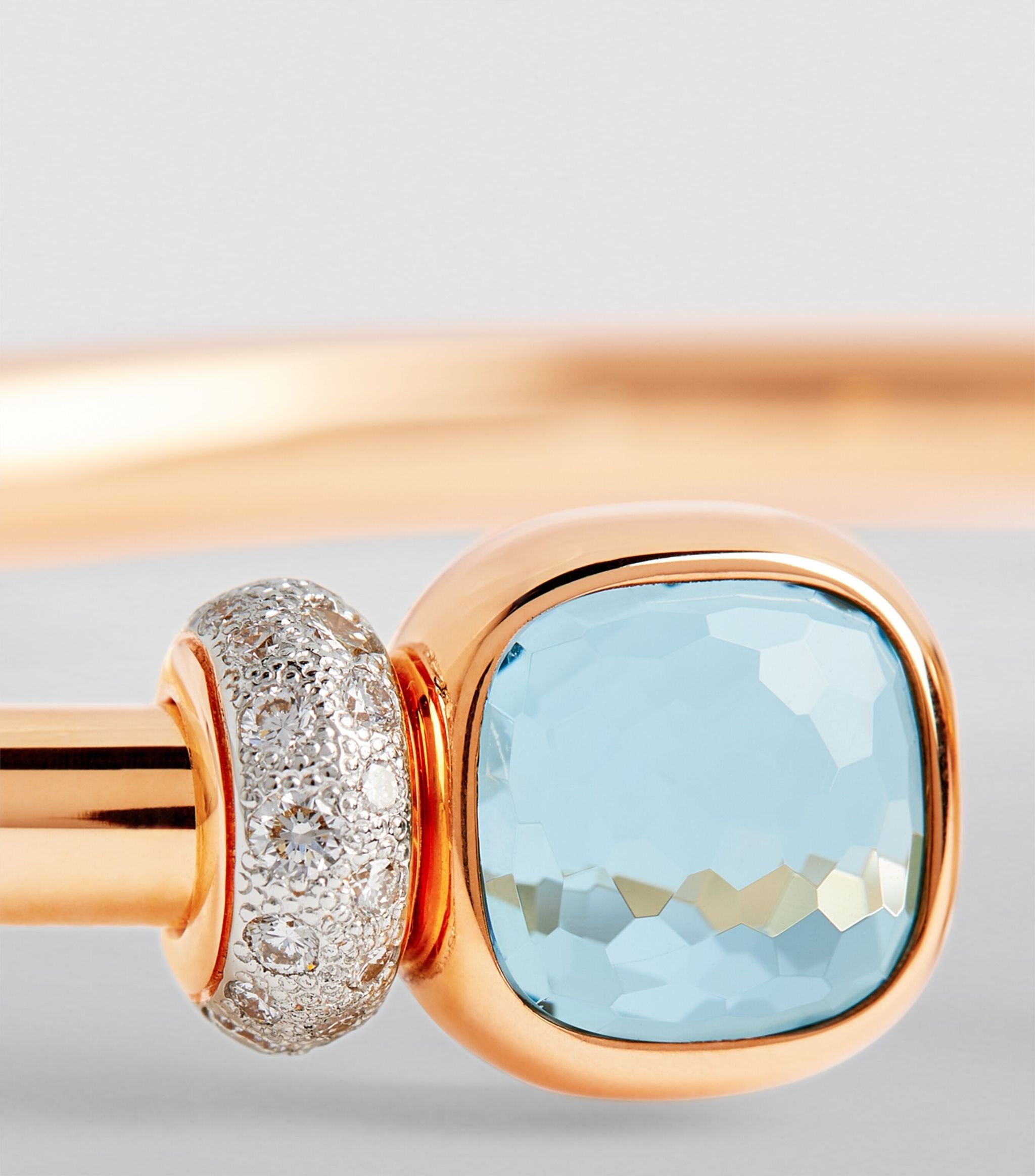 Rose Gold, Topaz and Diamond Nudo Bangle Miscellaneous Harrods   