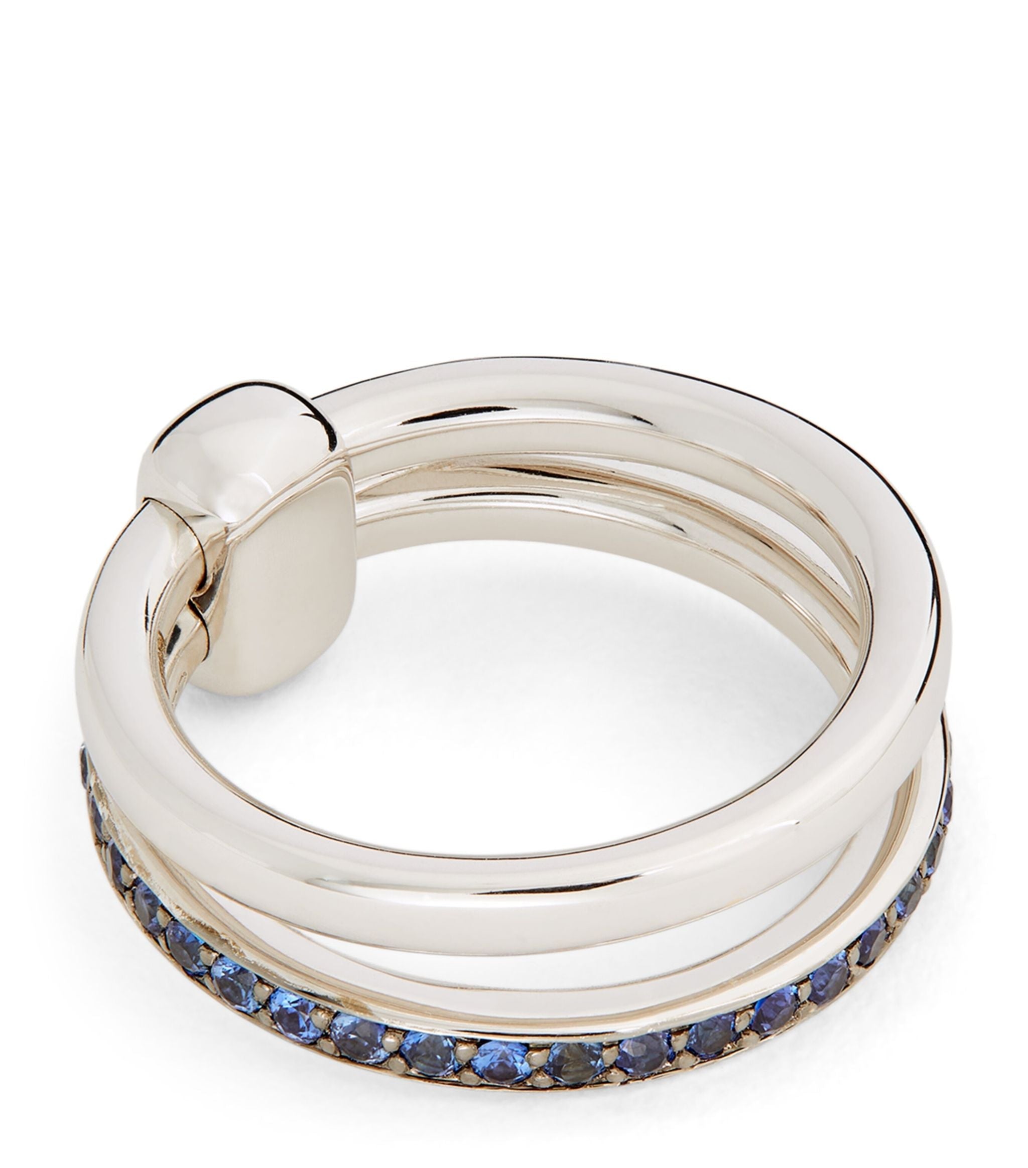 White Gold and Sapphire Pomellato Together Ring GOODS Harrods   