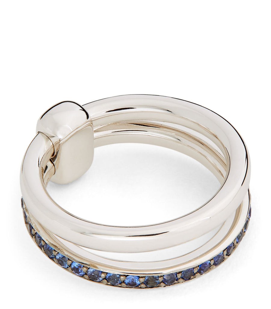 White Gold and Sapphire Pomellato Together Ring