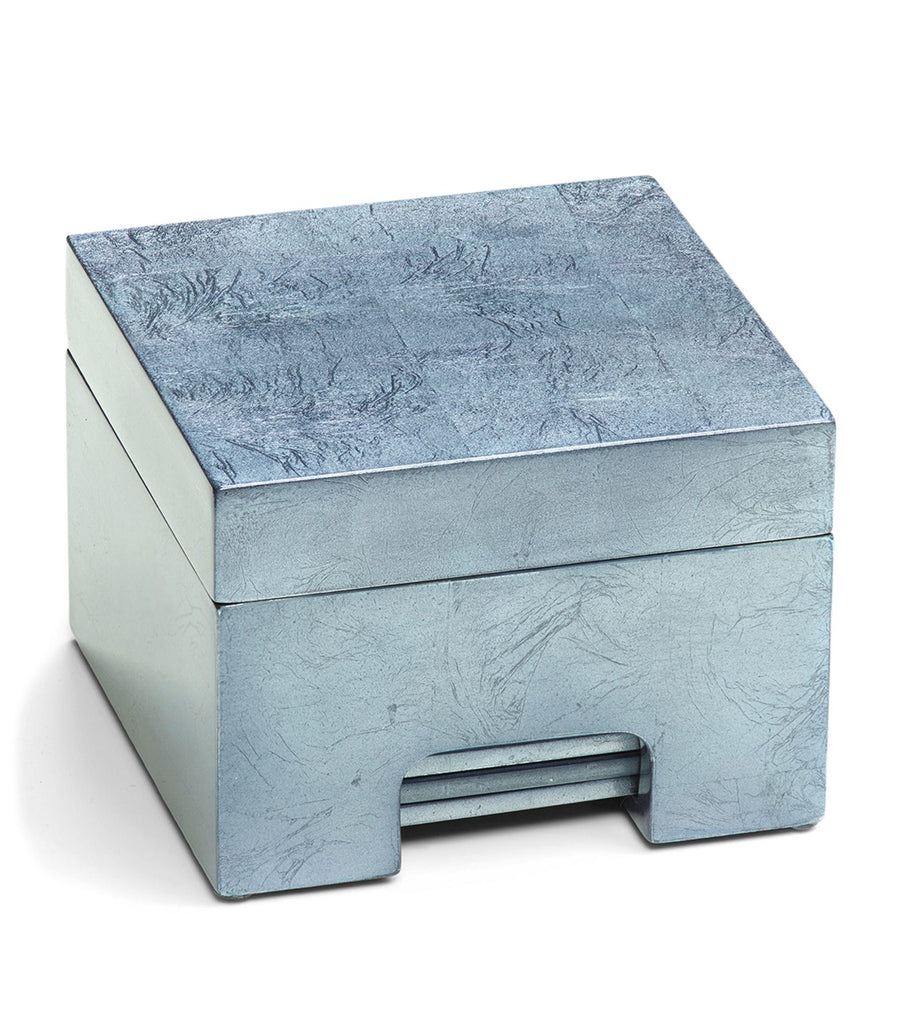 Silver Lacquer Coastbox (Set of 8)